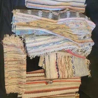 Collection of Vintage Rag Rugs