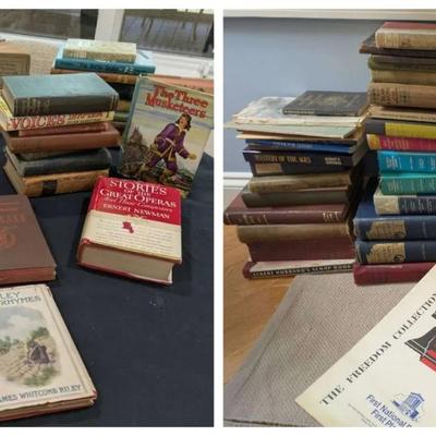 Large Vintage & Antique Book Collection