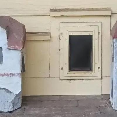 Handmade Danish Concrete Lawn Houses – Folk Art Outdoor Décor