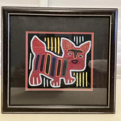 MFS102 Framed Mola Art Work