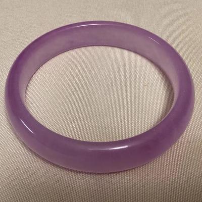 MFS133 Purple Jade Bangle Bracelet New