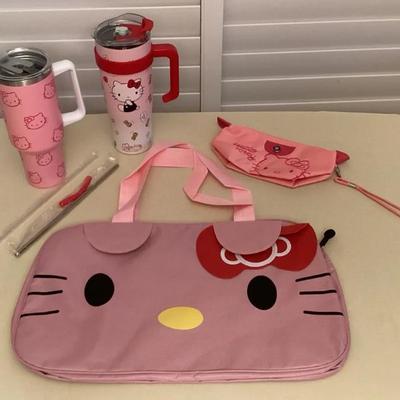 MFS094 Hello Kitty Insulated Travel Mugs & Bags New
