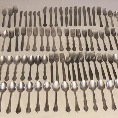 MFS074 Vintage Silver Plate & Stainless Steel Flatware