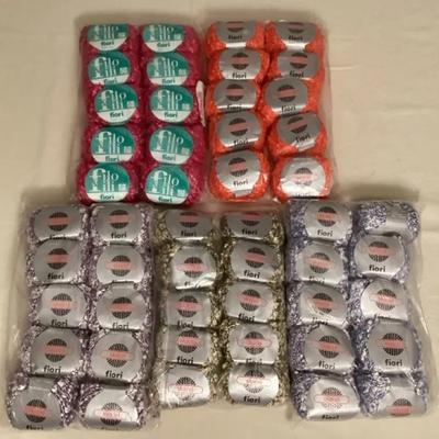 MFS078 Five Packs Of Ten Each Skeins Of Italian Yarn (50 Skeins Total) New
