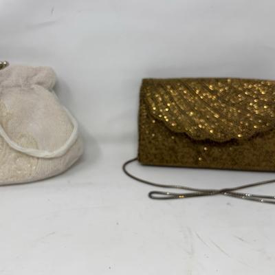 Vintage Gold Tone Walborg Hand Beaded Purse And More