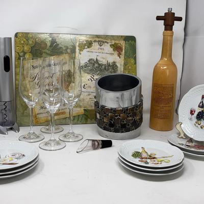 Riedel Wine Glasses With Louis Lourioux Canapé Plates And More