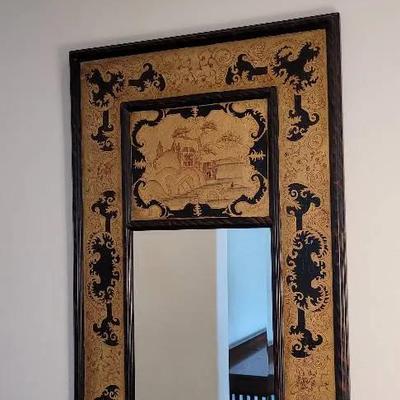 Mirror With Paper Machete Art