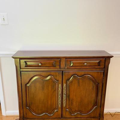 French Provincial Style Console Cabinet with Storage