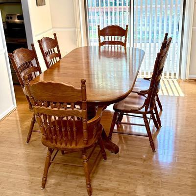 Dining Table w/ 6 Chairs (Made in Malaysia, 2000)