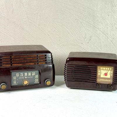 Vintage Bakelite Radios – General Electric & Standard Brand – Untested