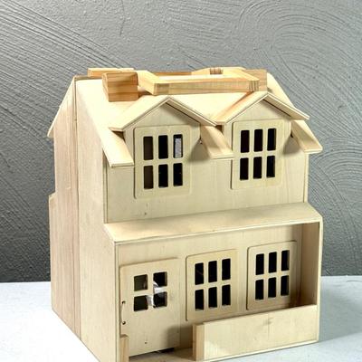 Melissa & Doug Fold & Go Wooden Dollhouse
