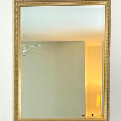 Large Carolina Mirror Company Gold Framed Wall Mirror 44x33