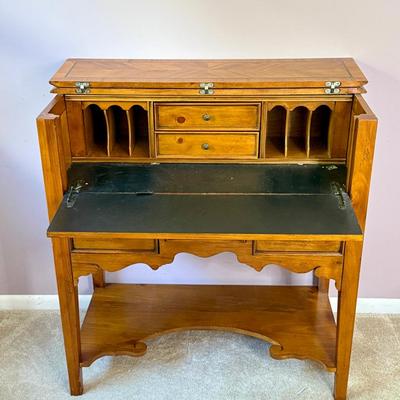 American Signature Drop-Front Secretary Desk with Drawers & Storage