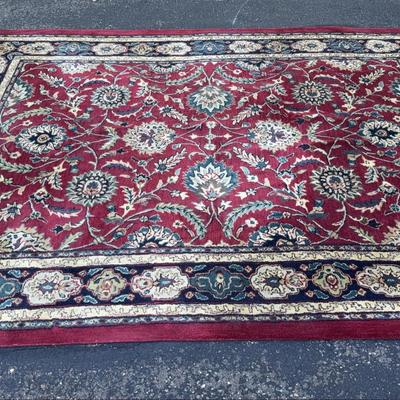 8’ x 11’ 100% Wool Pile Area Rug 