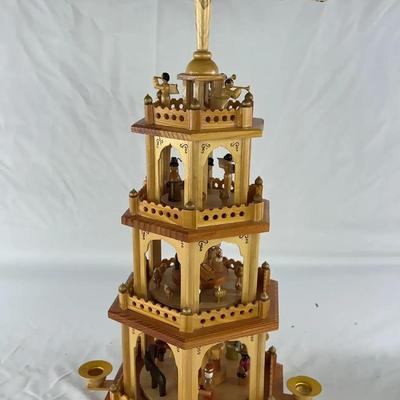 Silvestri "The Wonder of Christmas" Pyramid with Nativity Scene