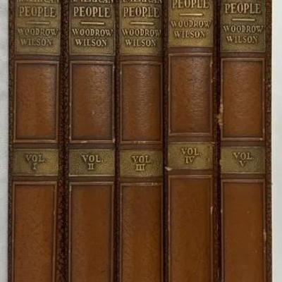 History of American People Vintage Book Collection