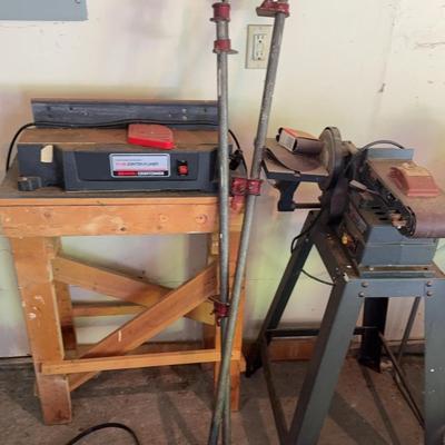 Wood Clamps & Craftsman Jointer/planer + Belt & Disc Sander 