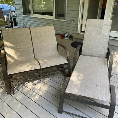 Patio Gilder & Chaise