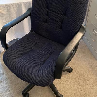 Blue Upholstered Office Chair
