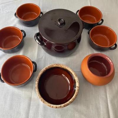 Soup Tureen, Bowls & Vase