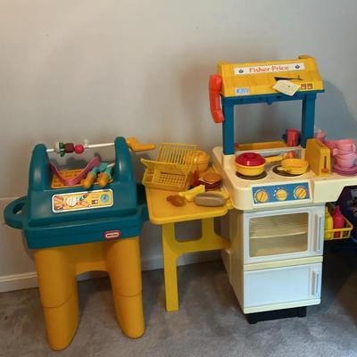 Fisher-Price Kitchen And Little Tykes Barbecue Sets