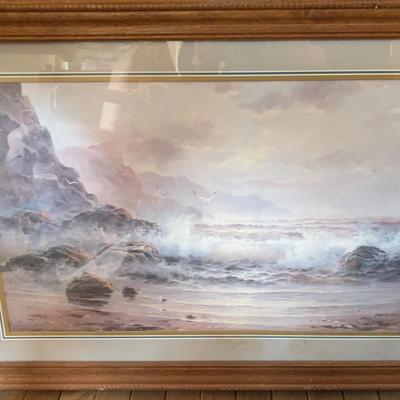 Bob Sanders - Wood-Framed Seaside Print