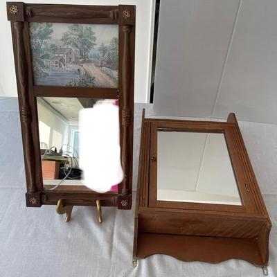 Mirror & Mirrored Storage Cabinet 