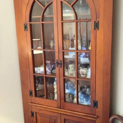 Large Wooden Corner Cabinet