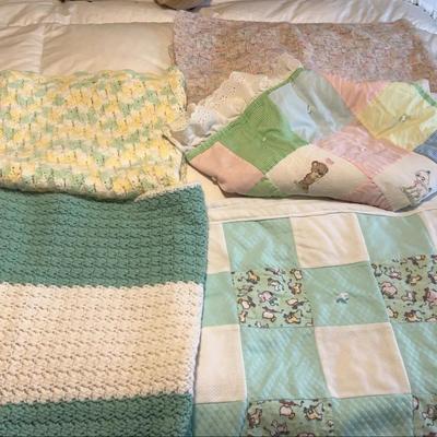 Baby Blankets That Have Been Crocheted Or Quilted