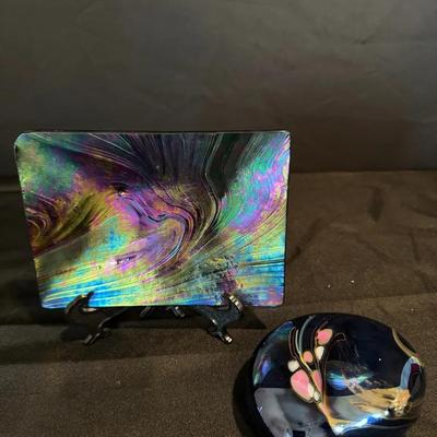 Irridescent Glass Art