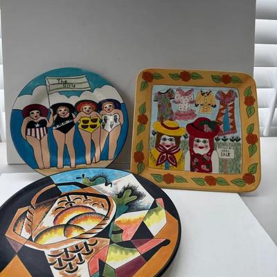 Three Festive Plates