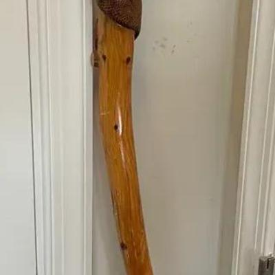 Handcarved Wooden Cane