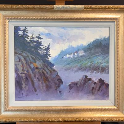 Ron Fletcher Oil On Canvass Landscape