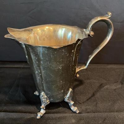 Sterling Silver Plate Pitcher (makers mark “L.B.”)
