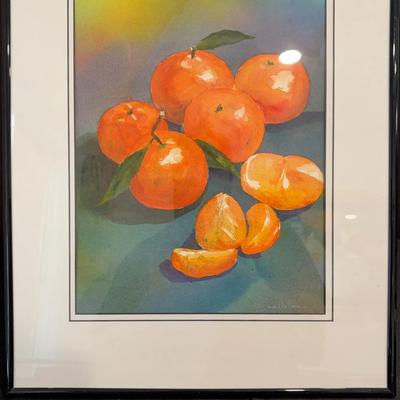 Oranges Watercolor by Susan Holleran