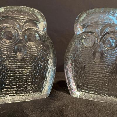  Vintage Blenko Owls