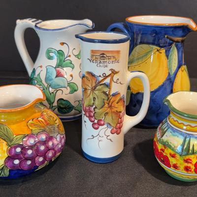 Pitcher Pottery Collection (5 Pitchers) 