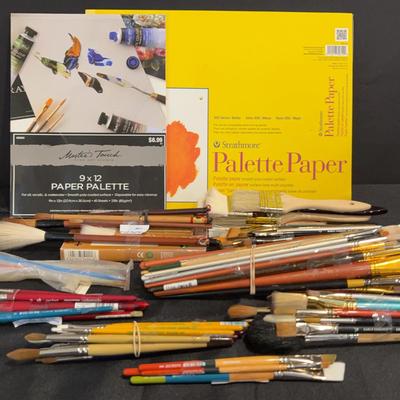 Working Artist’s Collection of Brushes & Palette Paper
