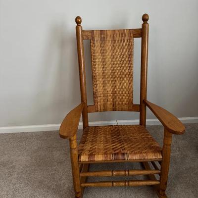 Presidential Style Woven Rocking Chair
