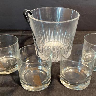 Bar Set Glassware And Ice Bucket