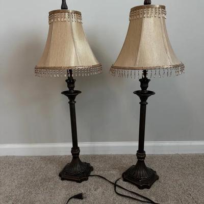 2 Beaded Lamps