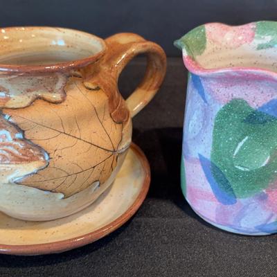 Pottery Collection Pitcher and Vase