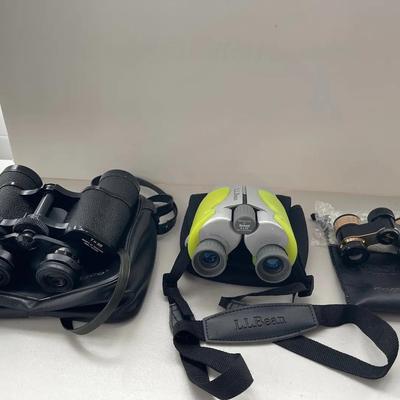 3 Pairs of Binoculars 