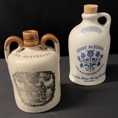 Pair Of Vintage Stoneware Crock Jugs