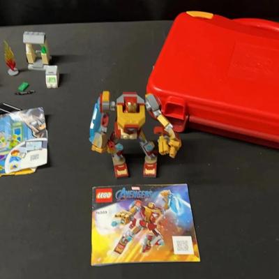 Lego Batman Vs Riddler 76137, Lego Marvel Iron Man 76203 & Lego Carrying Case With Lego Blocks