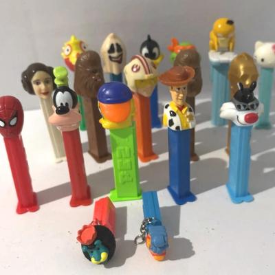 Collection of vintage Pez dispensers