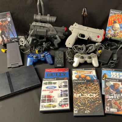 Sony PlayStation 2 (PS2) Console And Controllers And Games