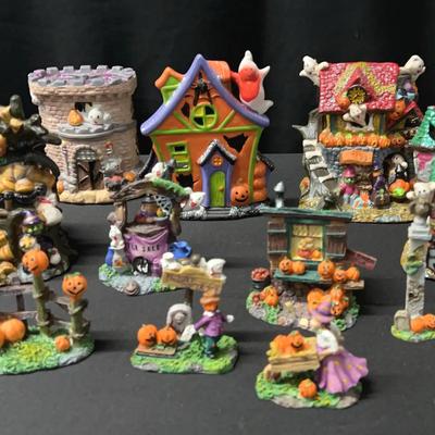 Collection Of Ceramic Halloween Decor