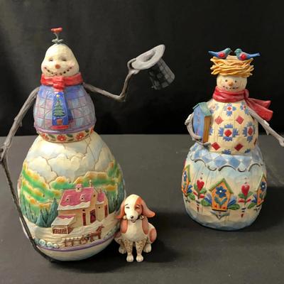 Get Into The Festive Spirit With These Charming Jim Shore Heartwood Creek Snowman Figures