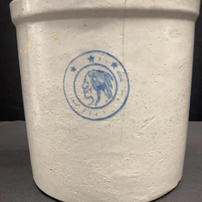 Antique Louisville Pottery Antique Louisville pottery Company, Kentucky, Indian head stoneware crock